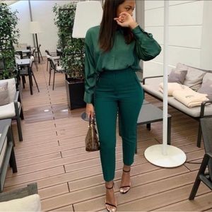 Zara | Pants u0026 Jumpsuits | Zara High Waisted Trousers Pants With Darts  Blogger Fav | Poshmark